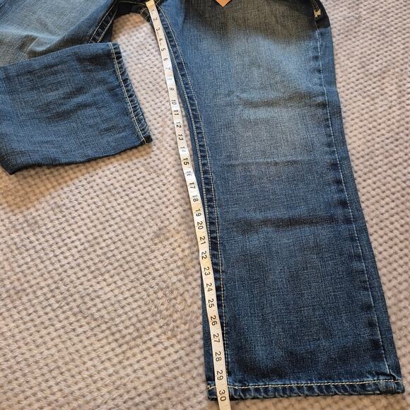 Ariat Denim M5 Gulch Straight Leg Jeans Men 38 Stretch Blue Western Workwear - Picture 8 of 12